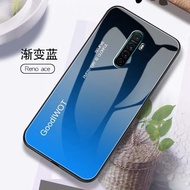 [ส่งจากไทย] Case OPPO Reno 2F คสกระจกสองสี เคสเงาไล่สี ขอบนิ่ม TPU CASE เคสออฟโป้ Oppo Reno 2f สีกระจกเทมเปอร์ปลอกแก้วฝาหลังกันชน สินค้าใหม่