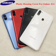 For Samsung Galaxy A11 A115 A115F A115M Plastic Back Battery Cover Back Cover Housing Rear Door Repl