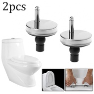 2x Toilet-Seat Hinges Top Close-Soft Release Quick-Fitting Heavy Duty-Hinge-Pair