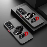Initial D AE86 Tail Light Matte Phone Case For Samsung Galaxy A15 A16 A21S A22 A23 A25 A32 A36 A42 A