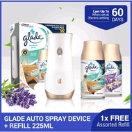 Glade Matic Automatic Spray + Refill 225ml + Assorted Refill 225ml Glade Spray Machine