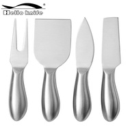 BW-6💖Factory direct sales4Set of Stainless Steel Cheese Knife Suit Hollow Handle Butter Knife Baking Cake Cheese Tools D