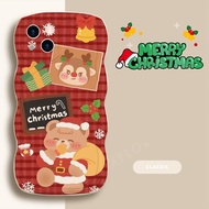 Iphone Case Merry christmas Wavy Phone Case For iphone13promax/12/Xs/11/7/8/Plus/Mini/ProMax sm1028