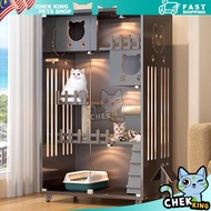 Wooden Cat Cage Large Cat House Pet Villa Sangkar Kucing Besar Rumah Kucing Indoor Cats Cages