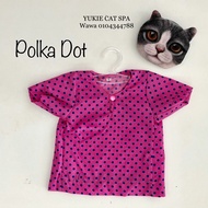 Baju Raya Kucing Polka Dot