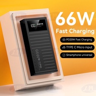 PD66W Powerbank 100000mAh Original Fast Charging Power Bank Type C 50000mAh 80000mAh Portable 充电宝