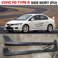 Civic FD Type R Side Skirt Bodykit Tepi Skirt Lip (Material : PU3133) // HONDA 2006-2011 FD2R MUGEN RR SNA SNB