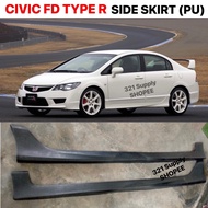 Civic FD Type R Side Skirt Bodykit Tepi Skirt Lip (Material : PU3133) // HONDA 2006-2011 FD2R MUGEN 