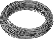 uxcell 3/64" (1.2mm) 304 Stainless Steel Cable Wire Rope 7 x 7 Strands Core 100ft (30m) PVC Coated A