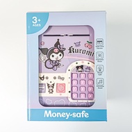 ATM Machine Unlock with Card & Fingerprint Tabung kid kuromi ATM Pas Safe  Tabung Music Coin Bank