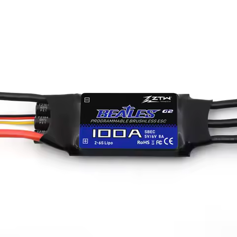 ZTW Beatles G2 ESC 20A/30A/40A/50A/60A/80A/100A/120A 2-6S SBEC 5V/6V 8A Speed Control For RC Airplan