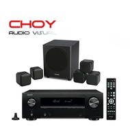 Denon AVR-X250BT + Mission M-CUBE + SE 5.1 Surround Sound System Home Theater Speaker Package