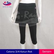 KATUN 3/4 Cotton Skirt Pants / Women's Knee-Length Skirt Pants / Women's Gymnastics Pants / Muslim C