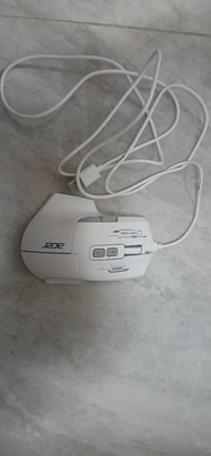 Acer White Wired Gaming Mouse