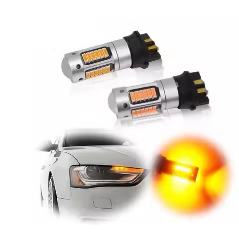 2pcs PW24W PWY24W Led Turn Signal Lamp 4014 30smd DRL Daytime Running Lights CANBUS Car LED Fog Lamp