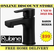 Rubine Basin Mixer  Unico 5621 BK | Unico 5621 CH | Unico 5621 WH | Hot and Cold Tap | Free Delivery