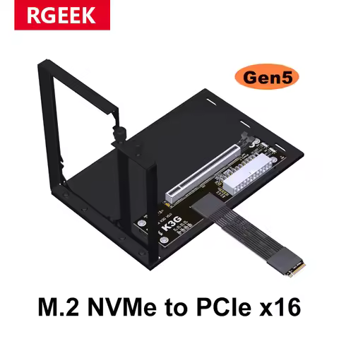 RGEEK K43SG PCI Express Gen5 M2 Laptop External Graphics Card Adapter Bracket EGPU Extension Cable G