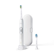[特價]送1年份刷頭【Philips 飛利浦】Sonicare智能護齦音波震動牙刷(新月白，附旅行盒)(HX6877/27)
