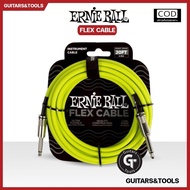 Ernie ball Flex cable | สายแจ๊ค กีตาร์ เครื่องดนตรี รุ่นยืดหยุ่นพิเศษ ทนทาน🎉มีเก็บปลายทาง