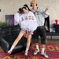 AB HOUSE - Caro AB embroidered cotton felt zip hoodie, men's and women's fashion Jacket