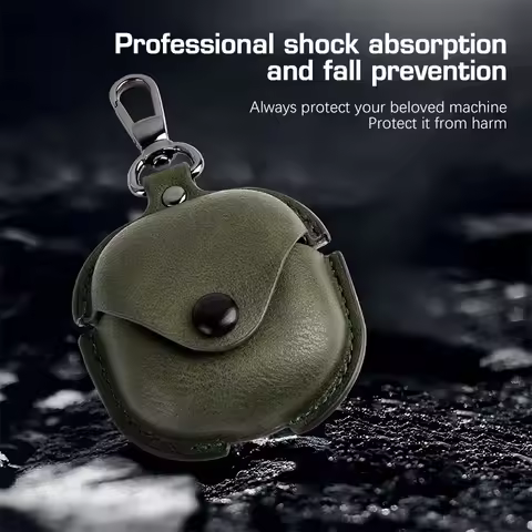 Leather Button Earphone Cases For Samsung Galaxy Buds 2 Case With Buckle Shockproof Cover For Samsun