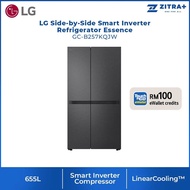LG 655L Side-by-Side Fridge Smart Inverter Refrigerator Essence GC-B257KQJW