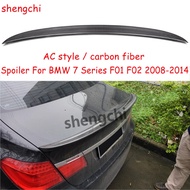 F01 AC Style Carbon Fiber Rear Trunk Spoiler Wings For BMW 7 Series F01 F02 730i 740i 750i 760i spoi