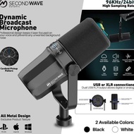 SECONDWAVE Dynamic Microphone Cardioid For XLR USB Broadcast with Frequency Response