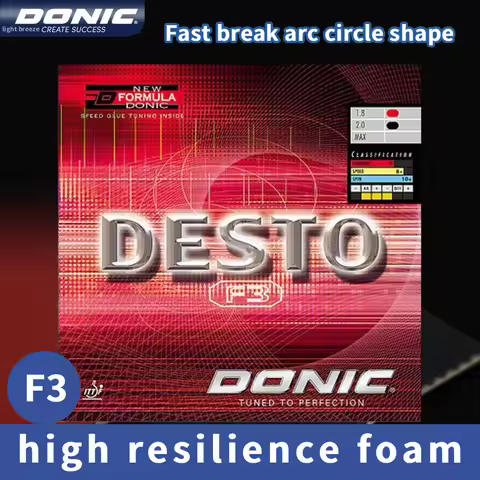 Authentic DONIC Table Tennis F3 Rubber German Astringent Reverse Attack Astringent Rubber