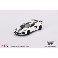 MINI GT MGT00677-R Chevrolet Corvette Z06 2023 Arctic White