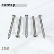 FAB 10X 3 Tapping Screw fh 10 X 3 Flat Head Screw Stainless SS304 Tapping JF JF Tapp/