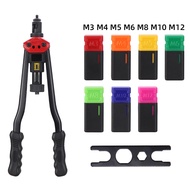 ALLSOME BT-607 16" Manual Riveter Hand Rivet Tool Kit Rivet Nut Setting Tool Nut Setter M3/M4/M5/M6/