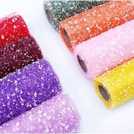 Red snow net for flower wrapping roll 50cm x D4m (3m5-3m7), size 50cm x 110cm