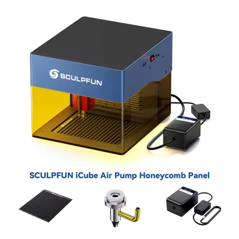 SCULPFUN iCube Honeycomb Working Table for Laser Engraver Protection Laser Cutting 15L/Min Air Pump 