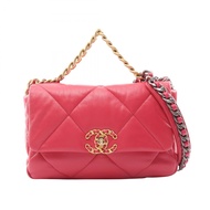【二手】香奈兒 CHANEL 單肩包 19 Dixneuf Matelassé 2WAY AS1160 粉紅小羊皮（綿羊皮） CHANEL19 Matelassé 鏈條單肩包 女士