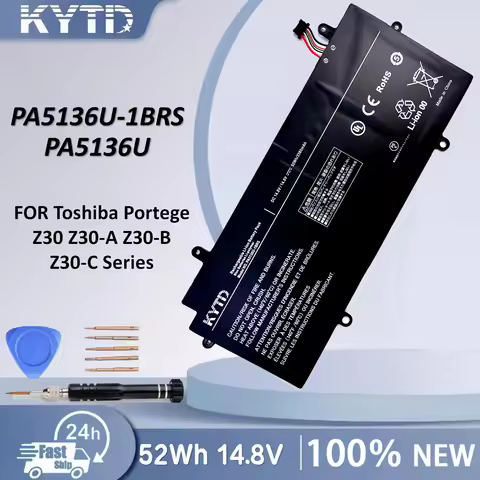 KYTD 14.8V 52WH PA5136U-1BRS Laptop Battery for Toshiba Portege Z30-A1301 Z30-B K10M Z30-C PA5136U Z