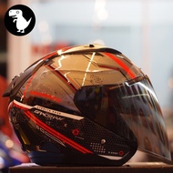 GRACSHAW DOUBLE VISOR HELMET🇲🇾 GEOMAX ENFORCE RED