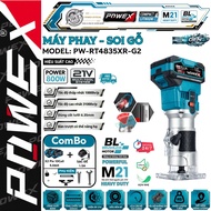 POWEX PW-RT4835XR-G2 – 800W wood milling machine, powerful, 6-speed adjustment, precise ALU grooving