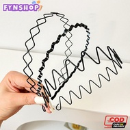 Fynshop | Black Wire Iron Hair Comb Headband for Men and Women AC196
