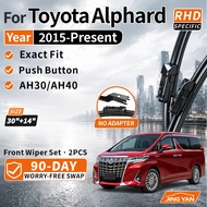 For Toyota Alphard AGH30 AH30 AH40 30 40 Series 2015-Present Front Wiper Blade 2PCS Custom Fit