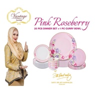 Dinner Set 20Pcs Vantage Siti Pink Roseberry