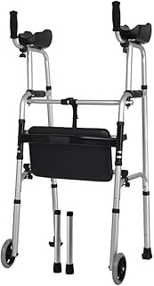 Walkers for seniors Walking Frame, Folding Adjustable, Portable,Compact Elderly Walking Medical Mobility Aid for Handicap,Space Saver rollator walker, Durable Mobility Aid Decoration