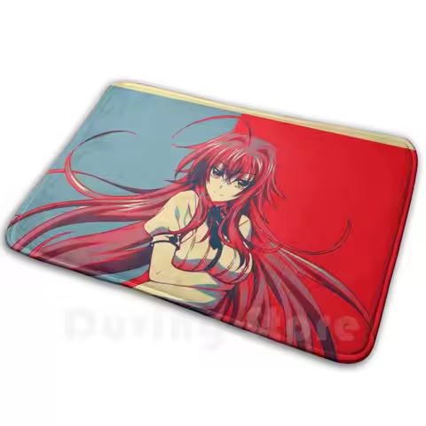 Rias Gremory Carpet Mat Rug Cushion Soft High School Dxd Rias Gremory Rias Rias Anime Waifu Manga Ka