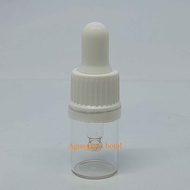 BR Clear Original 5 ml Cosmetic Glass Bottle Rubber Pipette / Cosmetic Glass Bottle / Essential Oil 