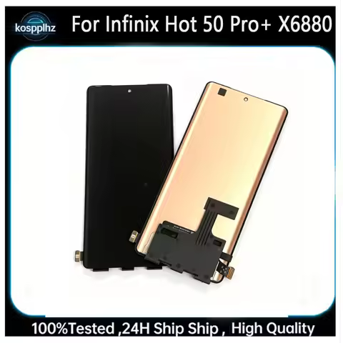 Oled Tested For Infinix Hot 50 Pro Plus 4G LCD X6880 Display Touch Screen Digitizer Assembly Repair 