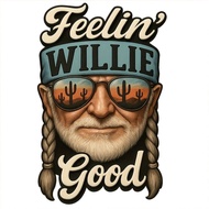 1/2/3pcs DTF Heat Transfer Sticker - Portrait Of With Desert Sunset Cactus And Lyrics "Feelin' Good"