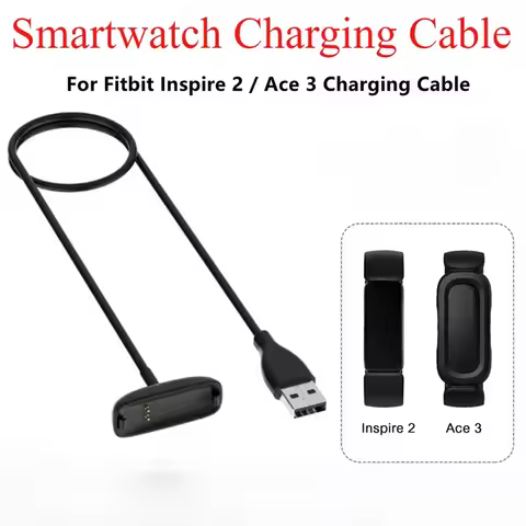 For Fitbit Inspire 2 USB Charger Smart watch Charger Fast Charger Fitness Tracker Replacement Charge