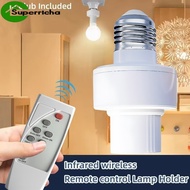Smart E27 Lamp Holder with Wireless Remote & Timer | Auto Off 1H/5M/30M Options, Wide Voltage 85-265