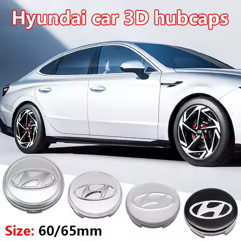 4Pcs 60mm 65mm Car Wheel Center Hub Cap ABS Rim Cover For Hyundai Genesis N-LINE I10 I20 I30 I40 IX2