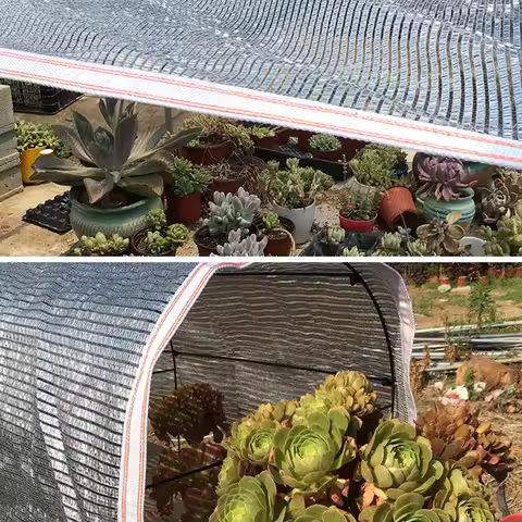 55%~99% Shading Reflective Aluminum Foil Sunshade Net Garden Succulent Plants Sun Shelter Anti-UV Ca
